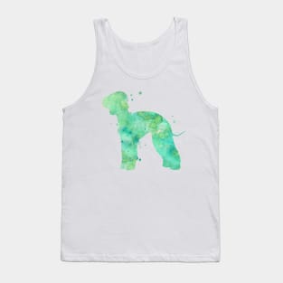 Bedlington Terrier Dog Watercolor Painting Tank Top